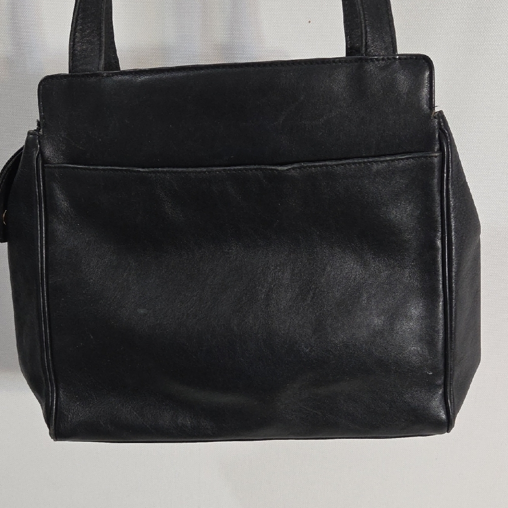 Paloma Picasso Black Shoulder Bag with Gold Logo - Picture 4 of 16